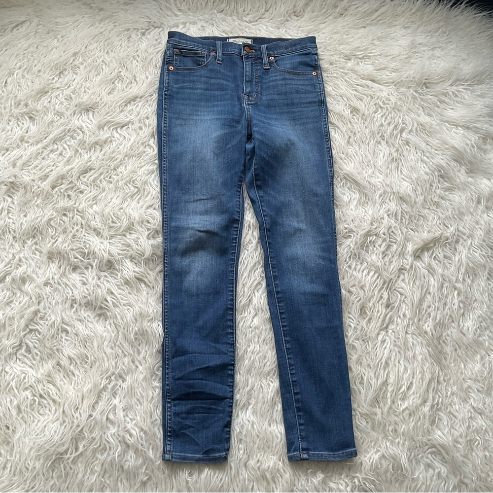Madewell 10" High-Rise Skinny Jeans in‎ Danny Wash: TENCEL Denim Edition - Picture 2 of 6